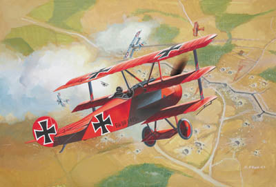 Revell liimitav mudel Fokker DR.1 1:72 04116R