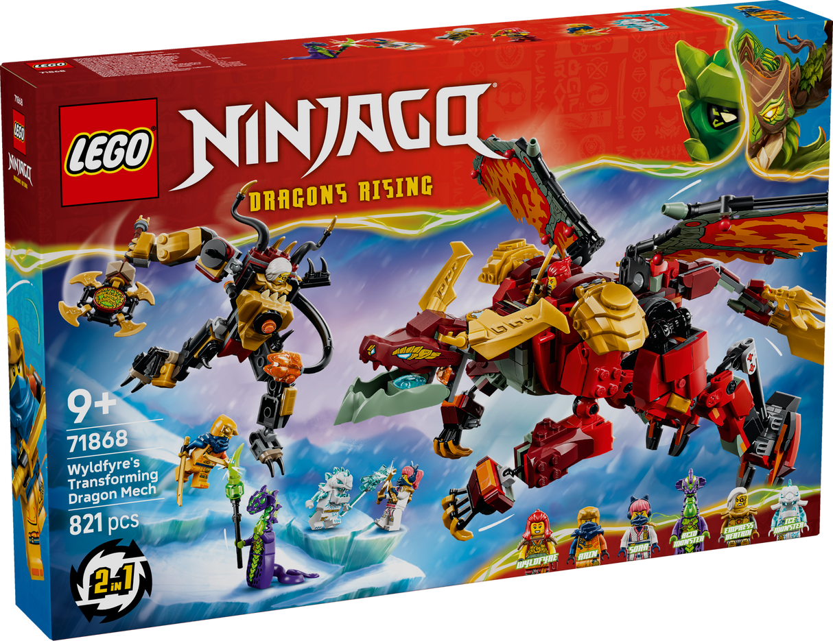 LEGO Ninjago Wyldfyre'i muutuv draakonirobot 71868L