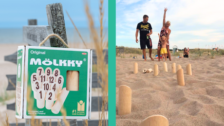 Mölkky rannas