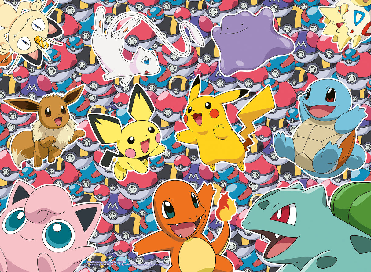 Ravensburger pusle 100 tk: Pokemon ja sõbrad
 133383V