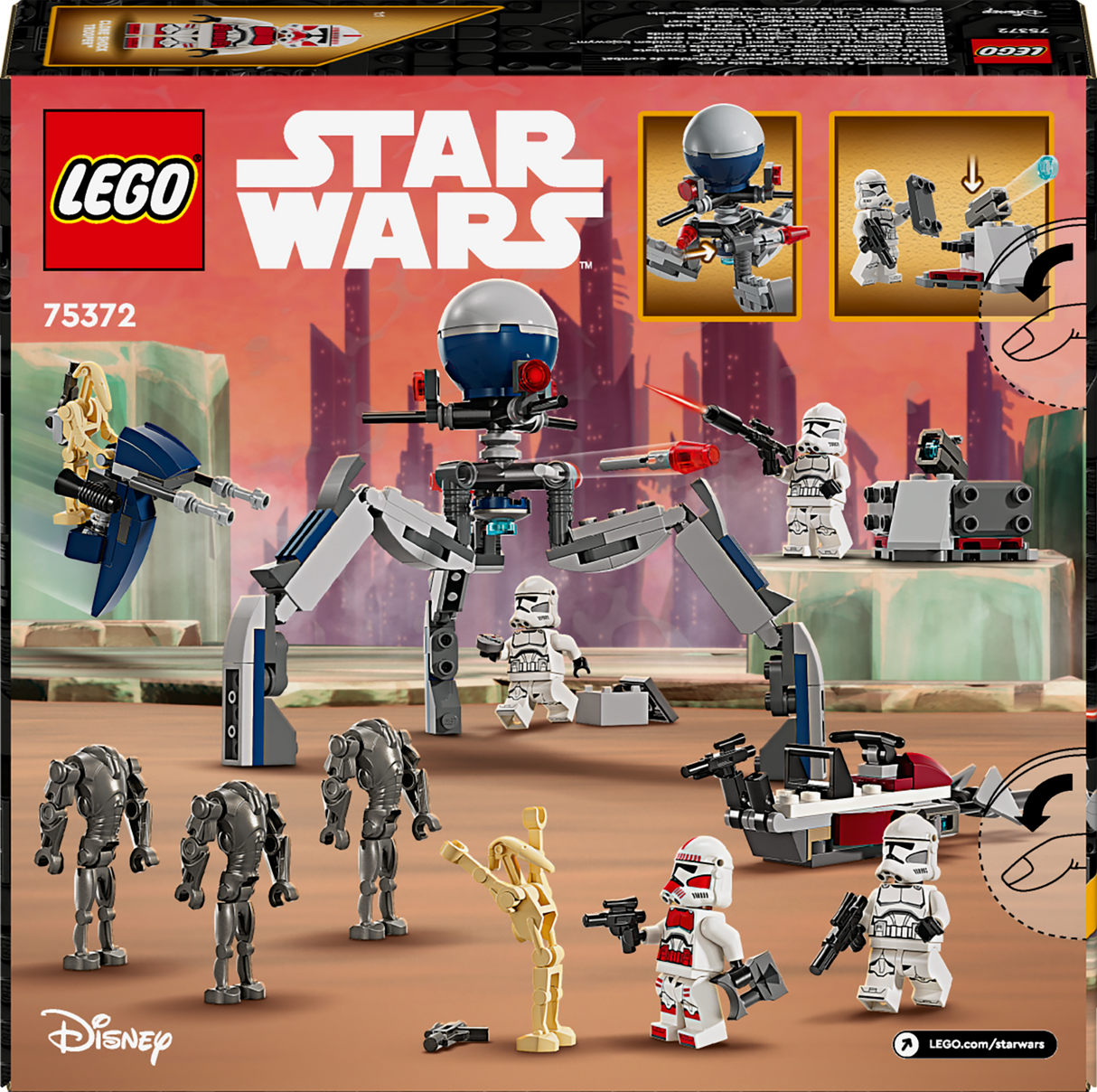 LEGO Star Wars Clone Trooper-i ja Battle Droid-i lahingukomplekt 75372L