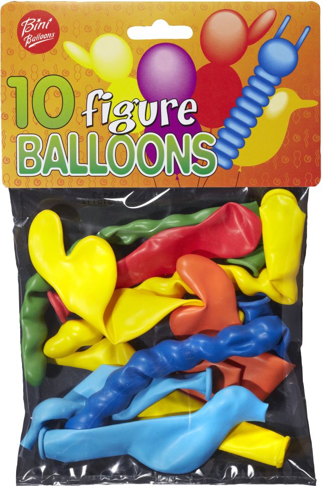Bini figuurõhupallid, 10 tk 81005H