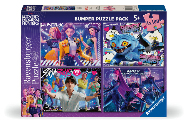 Ravensburger pusle 4x100 tk: KPop Demon Hunters 12004757V