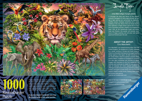 Ravensburger pusle 1000 tk: tiiger džunglis 12001273V