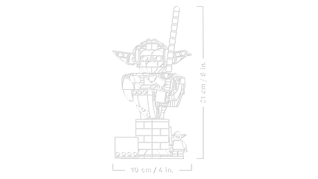 LEGO Star Wars Yoda büst 75438L