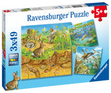 Ravensburger pusle 3x49 tk Metsloomad
 080502V