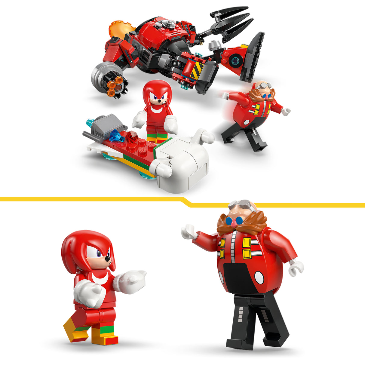LEGO Sonic Knuckles vs. dr Eggman egg crusher robot 77005L