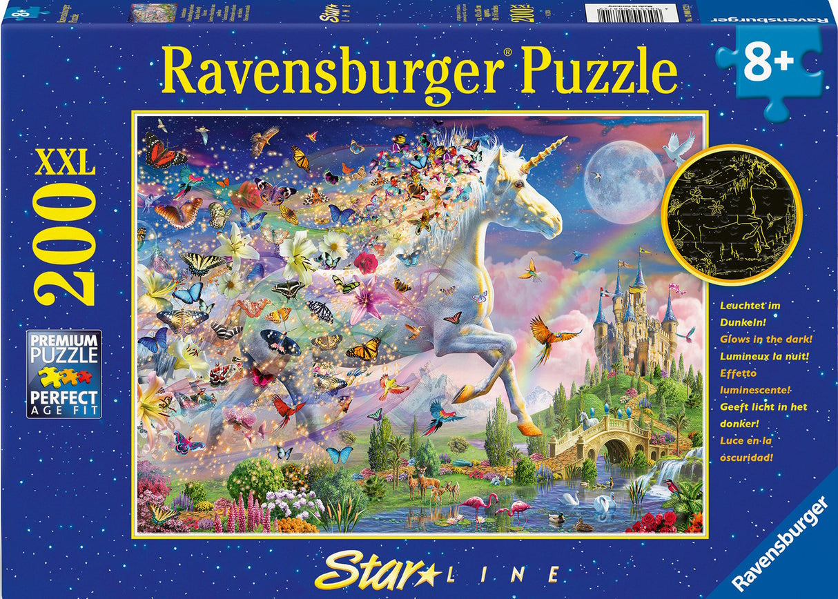 Ravensburger pimedas helendav pusle 200 tk: Muinasjutumaa 12000872V
