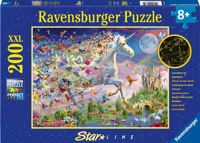 Ravensburger pimedas helendav pusle 200 tk: Muinasjutumaa 12000872V