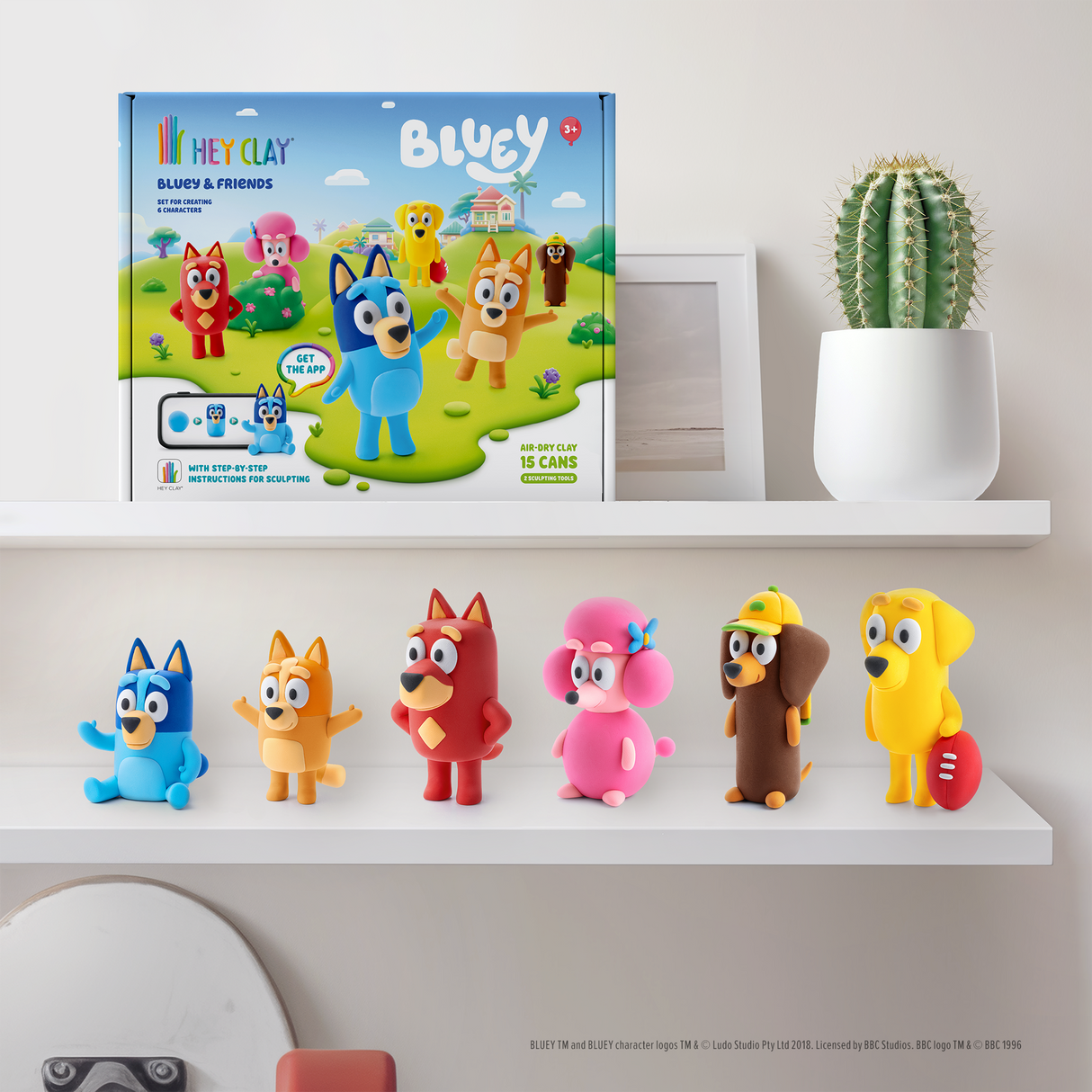 HEY CLAY voolimismass 15 tk: Bluey ja sõbrad 15031E