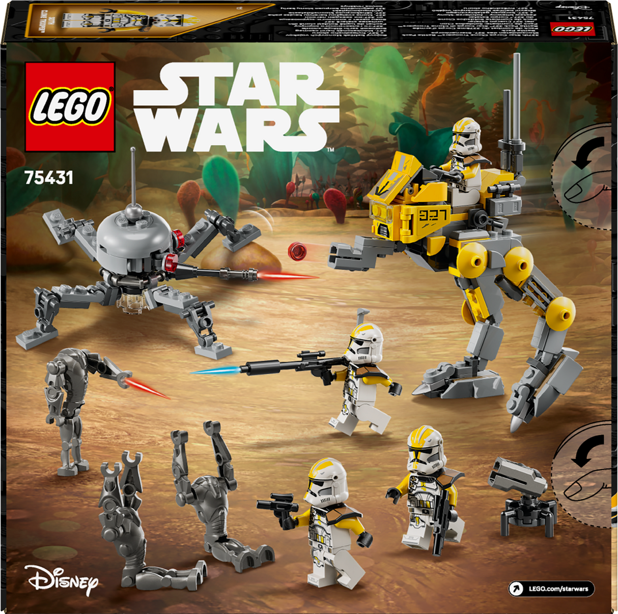 LEGO Star Wars 327.tähekorpuse kloonsõdalaste lahingukomplekt 75431L