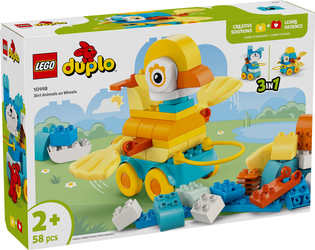 LEGO DUPLO Kolm ühes: loomad ratastel 10448L
