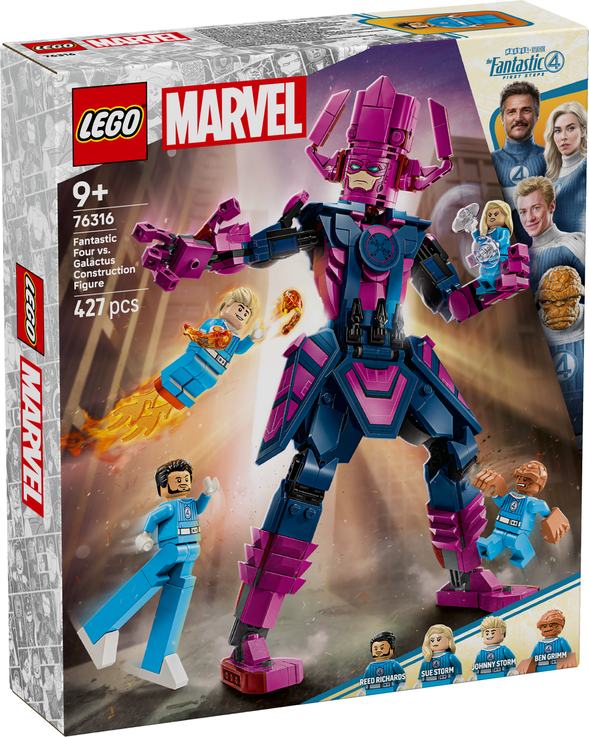 LEGO Marvel Fantastiline nelik vs. Galactus ehitusfiguur 76316L