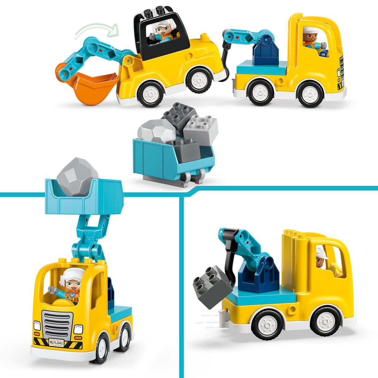 LEGO DUPLO Kolm ühes ehitusmasinad 10475L