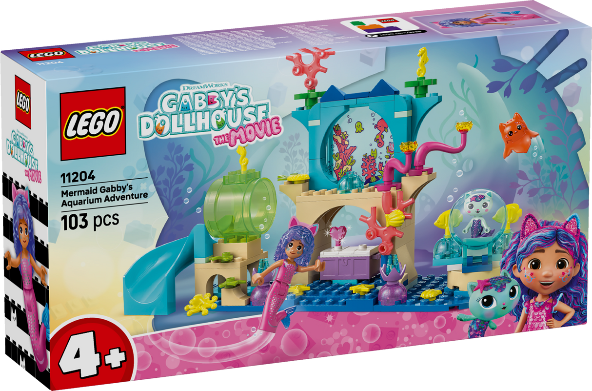 LEGO Gabby`s Dollhouse Merineitsi Gabby akvaariumiseiklus 11204L