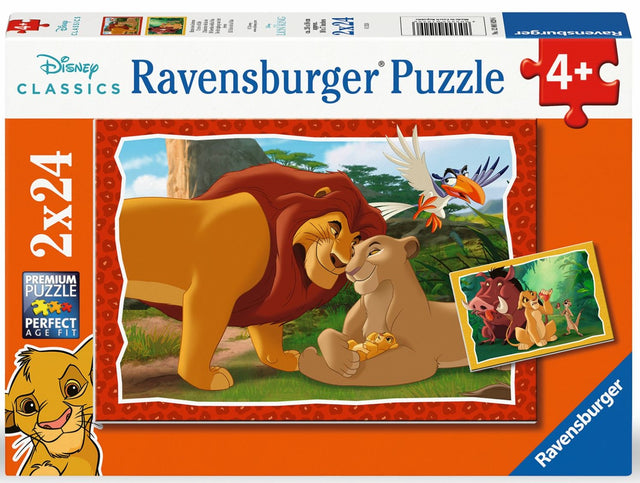 Ravensburger pusle 2x24 tk: Lõvikuninga pere 12001029V