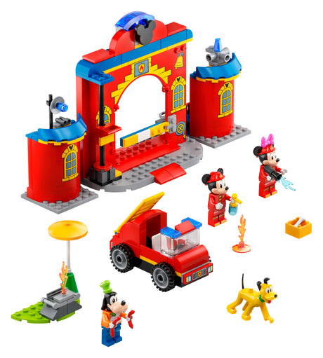 LEGO Disney Miki ja sõbrad – Miki ja sõprade tuletõrjedepoo ja -auto 10776L