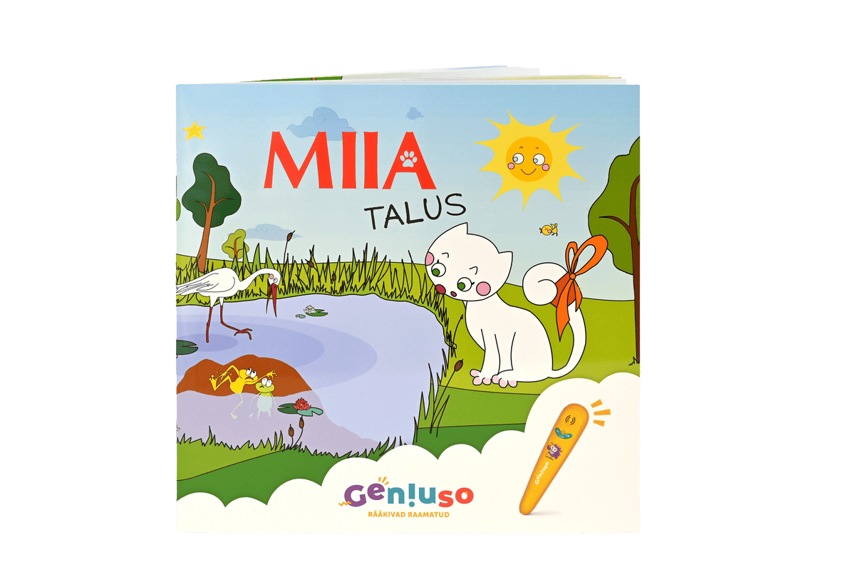 Geniuso MIIA rääkivad raamatud "Talus", "Linnas" ja kandekott 045208G