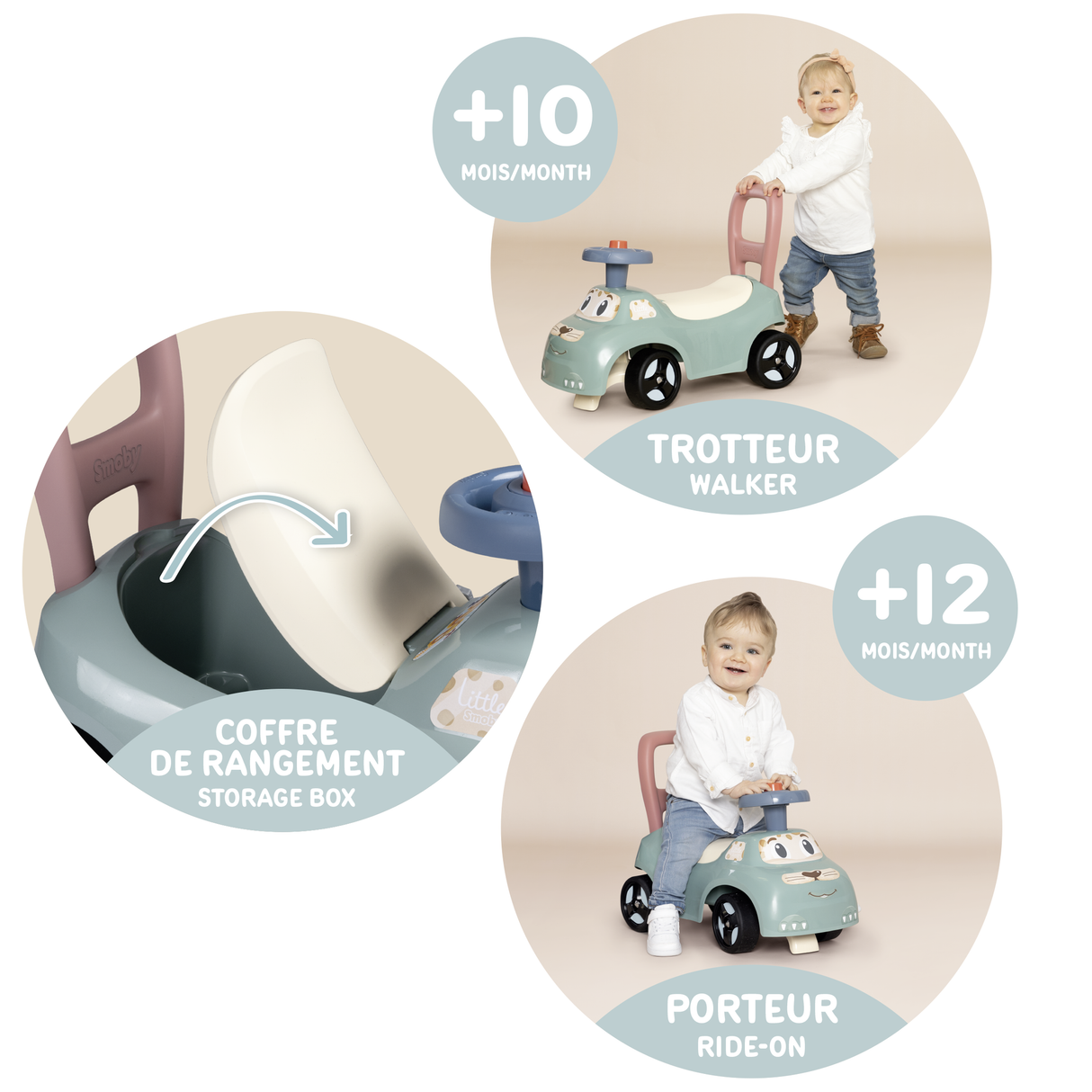 Smoby pealeistutav auto Little 140503S