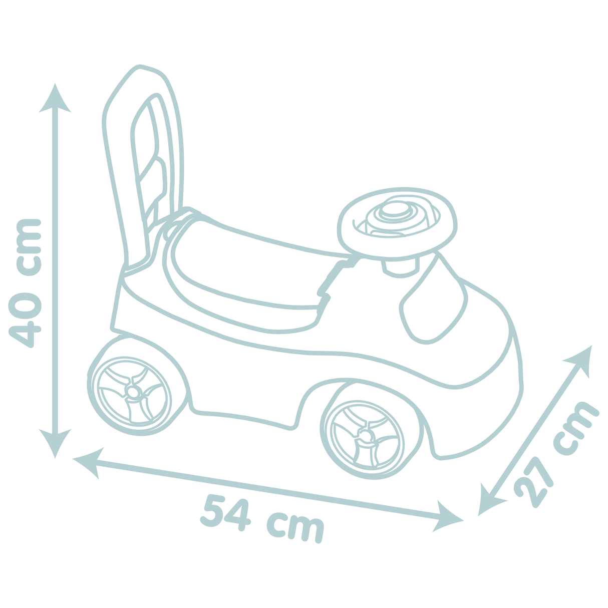 Smoby pealeistutav auto Little 140503S