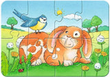 Ravensburger minu esimene pusle 2-4-6-8 tk Koer, kass, kilpkonn ja jänku
 069514V