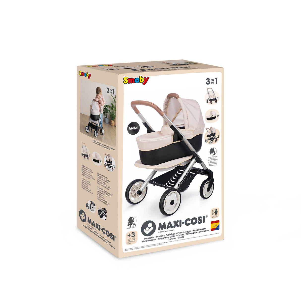 Smoby Maxi-Cosi  kolm-ühes nukuvankri komplekt  – beež 253122S