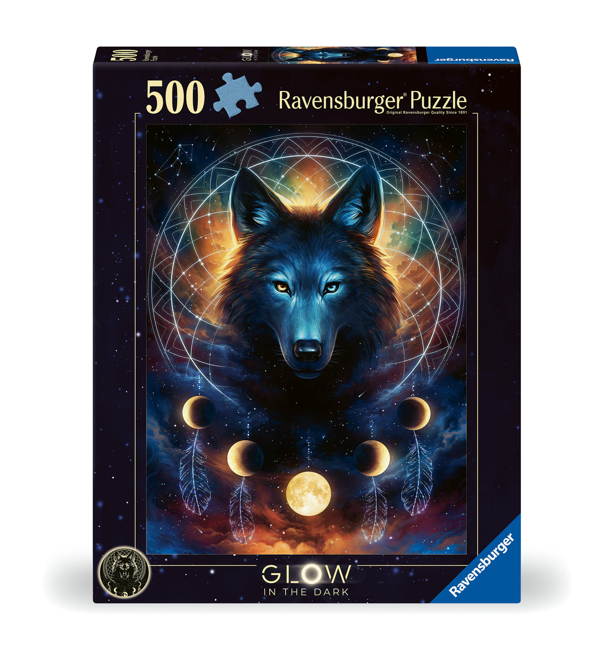 Ravensburger pimedas helendav pusle 500 tk: hunt 12000442V