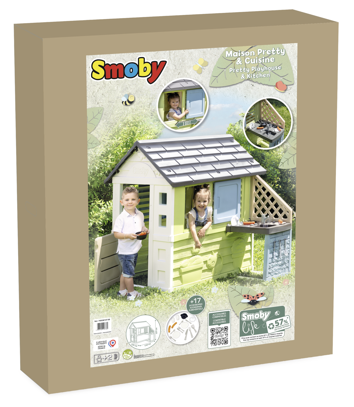 Smoby mängumaja köögiga 810738S
