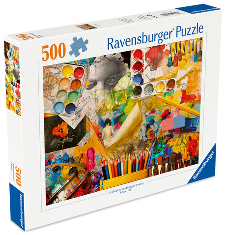 Ravensburger pusle 500 tk: kunstistuudio 12001845V