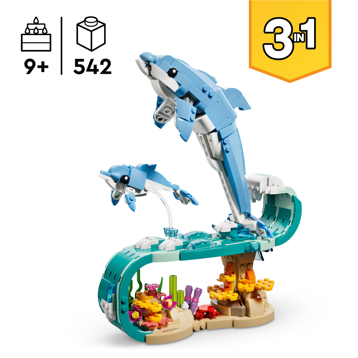 LEGO Creator Mereloomad: ilusad delfiinid 31385L