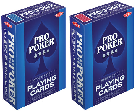 Tactic Pro Pokker mängukaardid - plastik 03133T