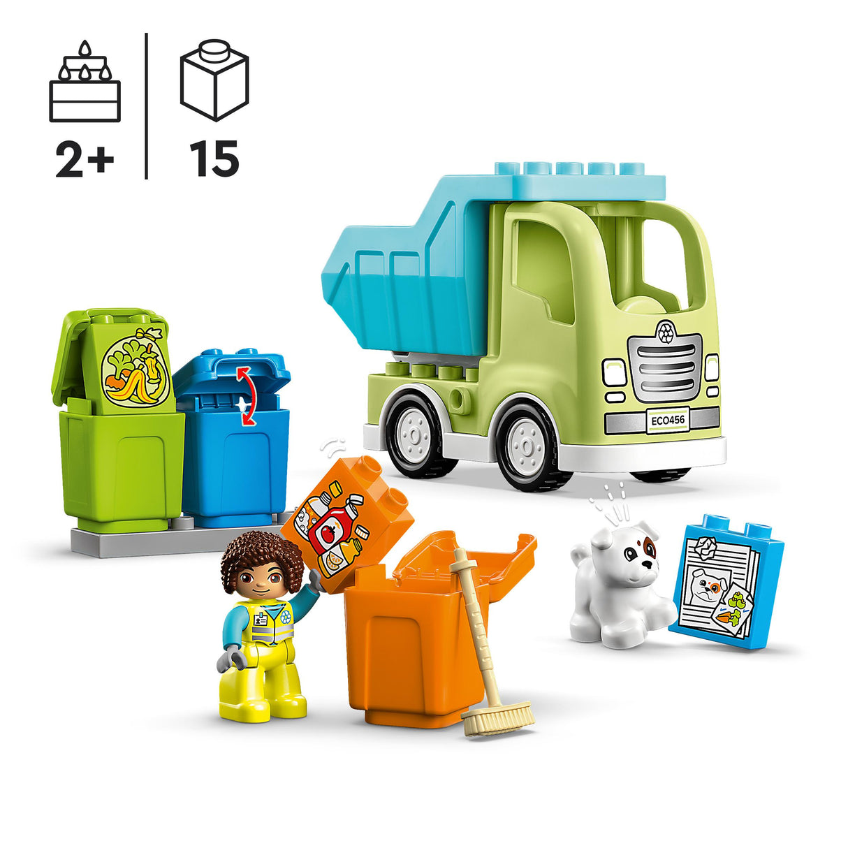 LEGO DUPLO Prügisorteerimisauto 10987L
