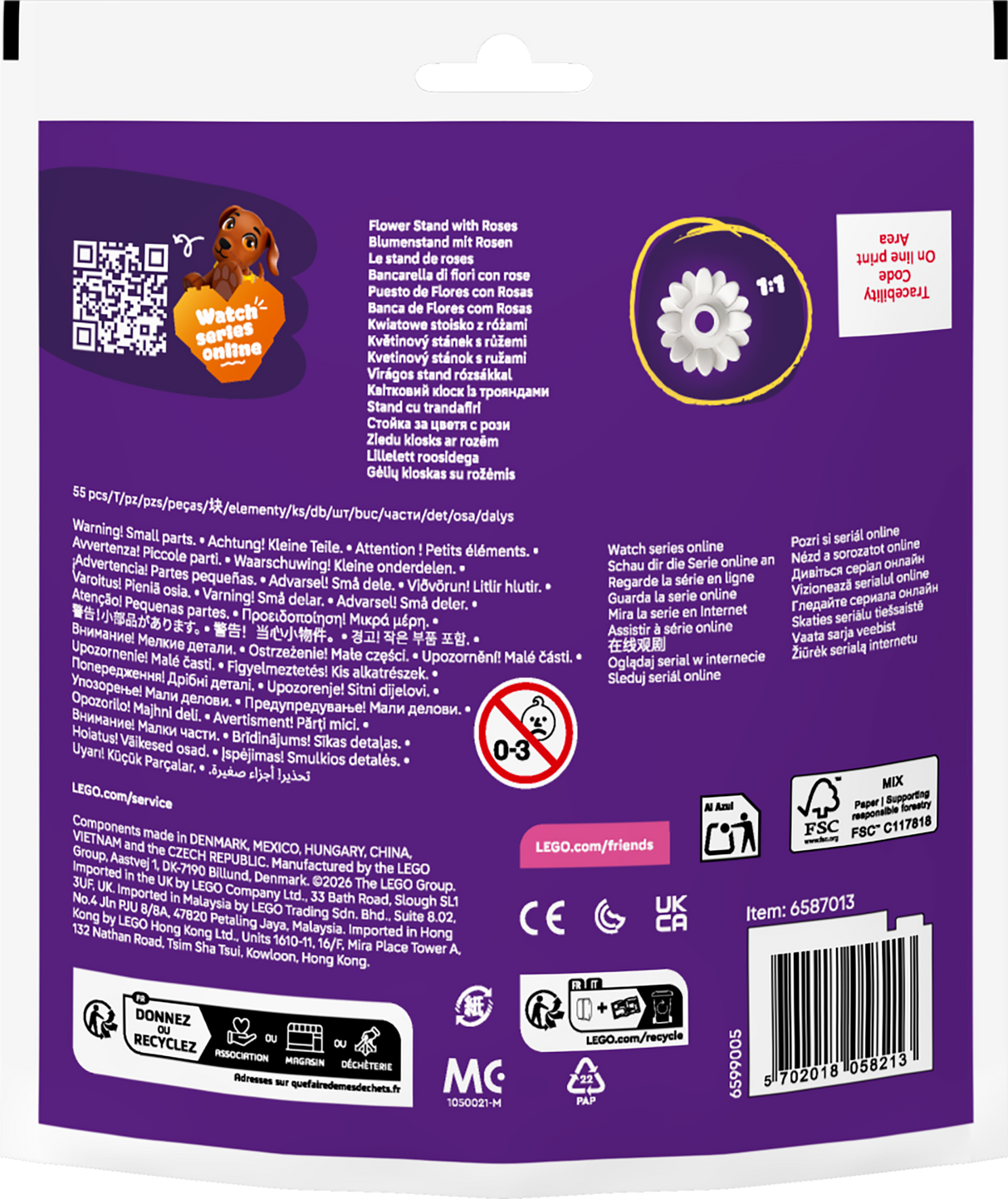 LEGO Friends lillelett roosidega 30721L