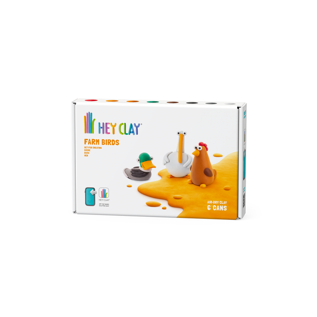 HEY CLAY voolimismass 6 tk: farmilindude valik 60039E