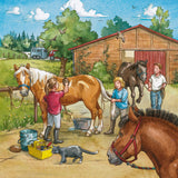 Ravensburger pusle 3x49 tk Päev hobustega 092376V