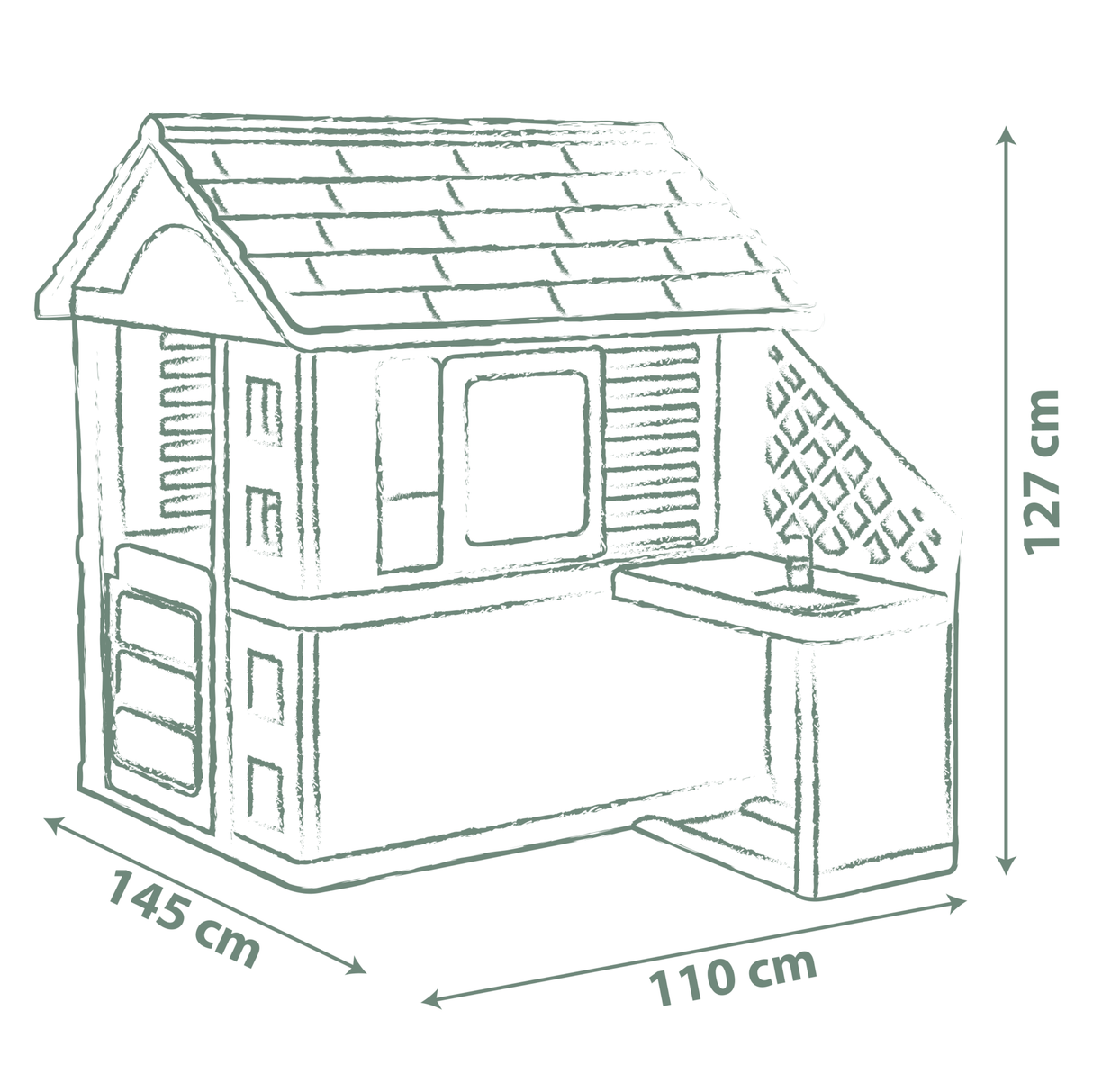 Smoby mängumaja köögiga 810738S