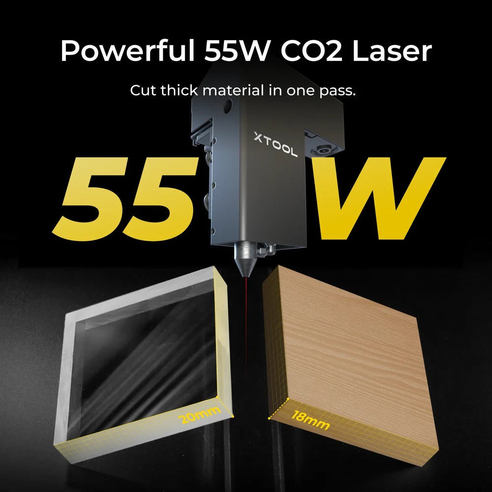 xTool P2S 55W töölaua CO2 laserlõikuri kõik-ühes komplekt, Klass 4 P1030634-AIO