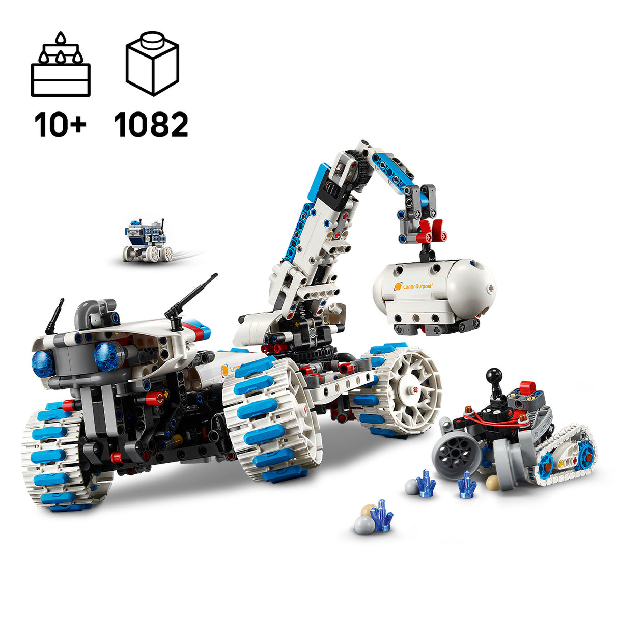 LEGO Technic Lunar Outpost kuukulguri kosmosesõiduk 42211L