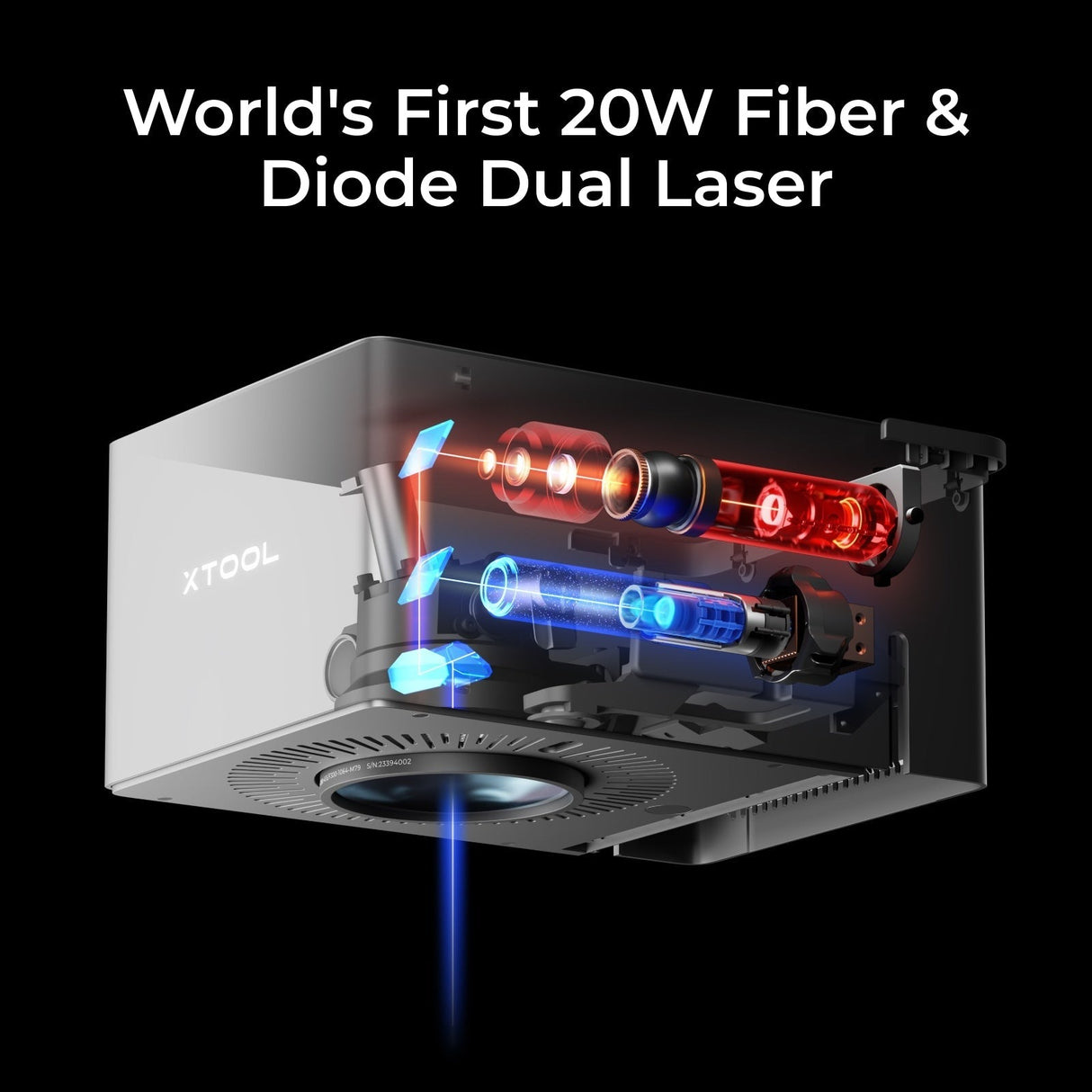xTool F1 Ultra 20W kiud- ja dioodlasergraveerija: Klass 1 P5010383