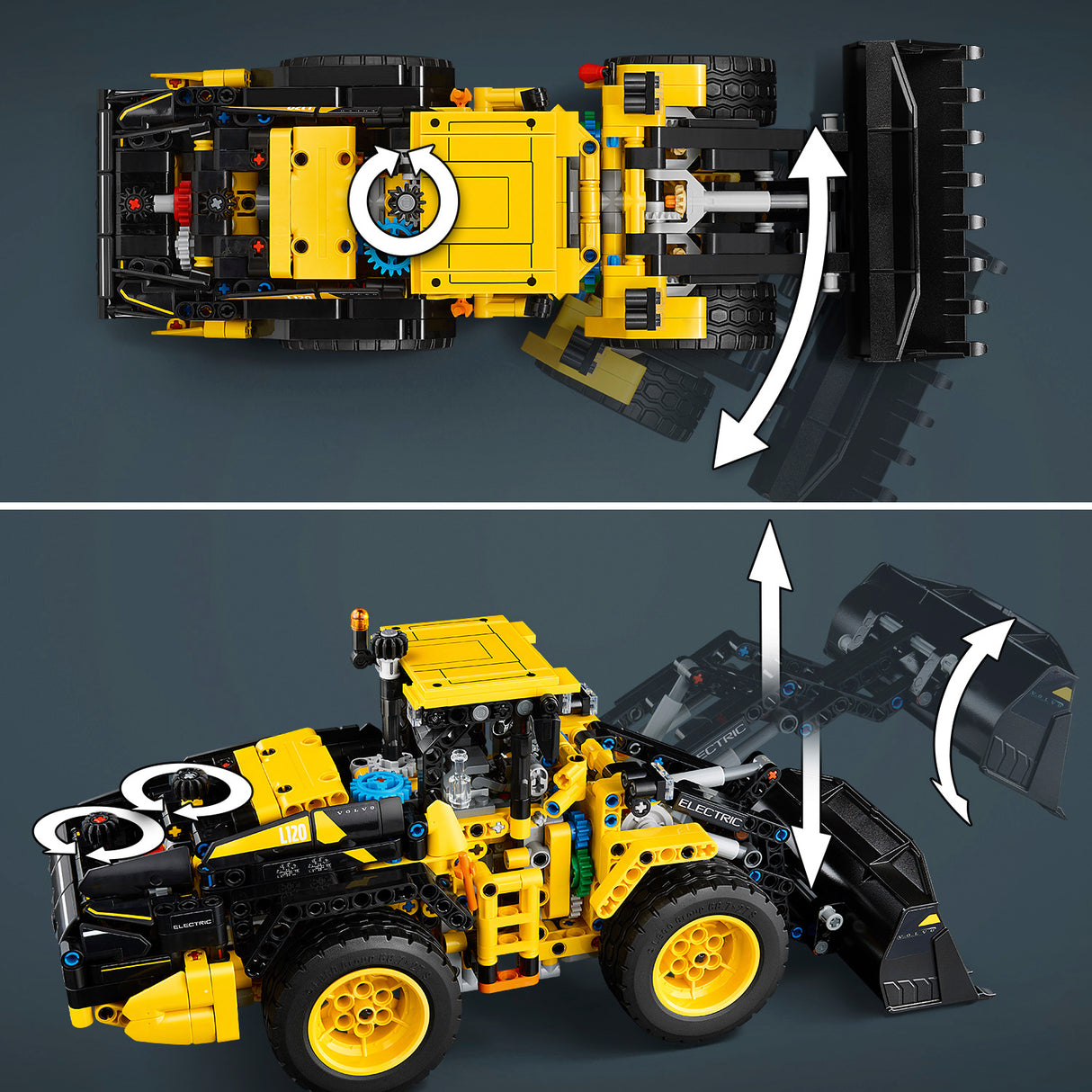 LEGO Technic Volvo l120 electric rataslaadur
 42209L