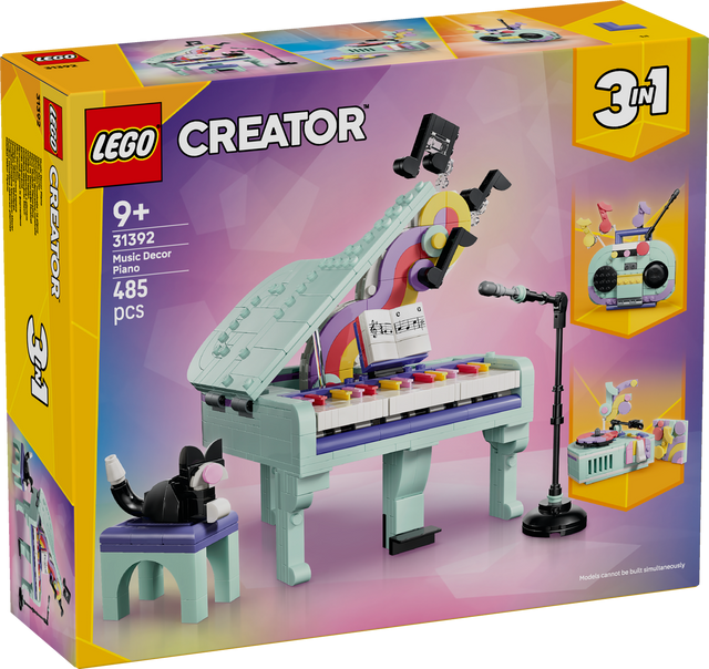 LEGO Creator Muusikateemaline kaunistus: klaver kassiga 31392L