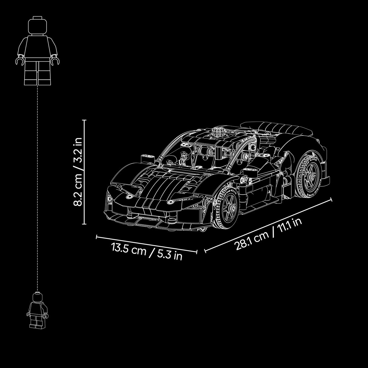 LEGO Technic Ferrari 488 Pista auto 42235L
