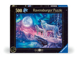 Ravensburger pimedas helendav pusle 500 tk: hundid virmalistes 12000476V