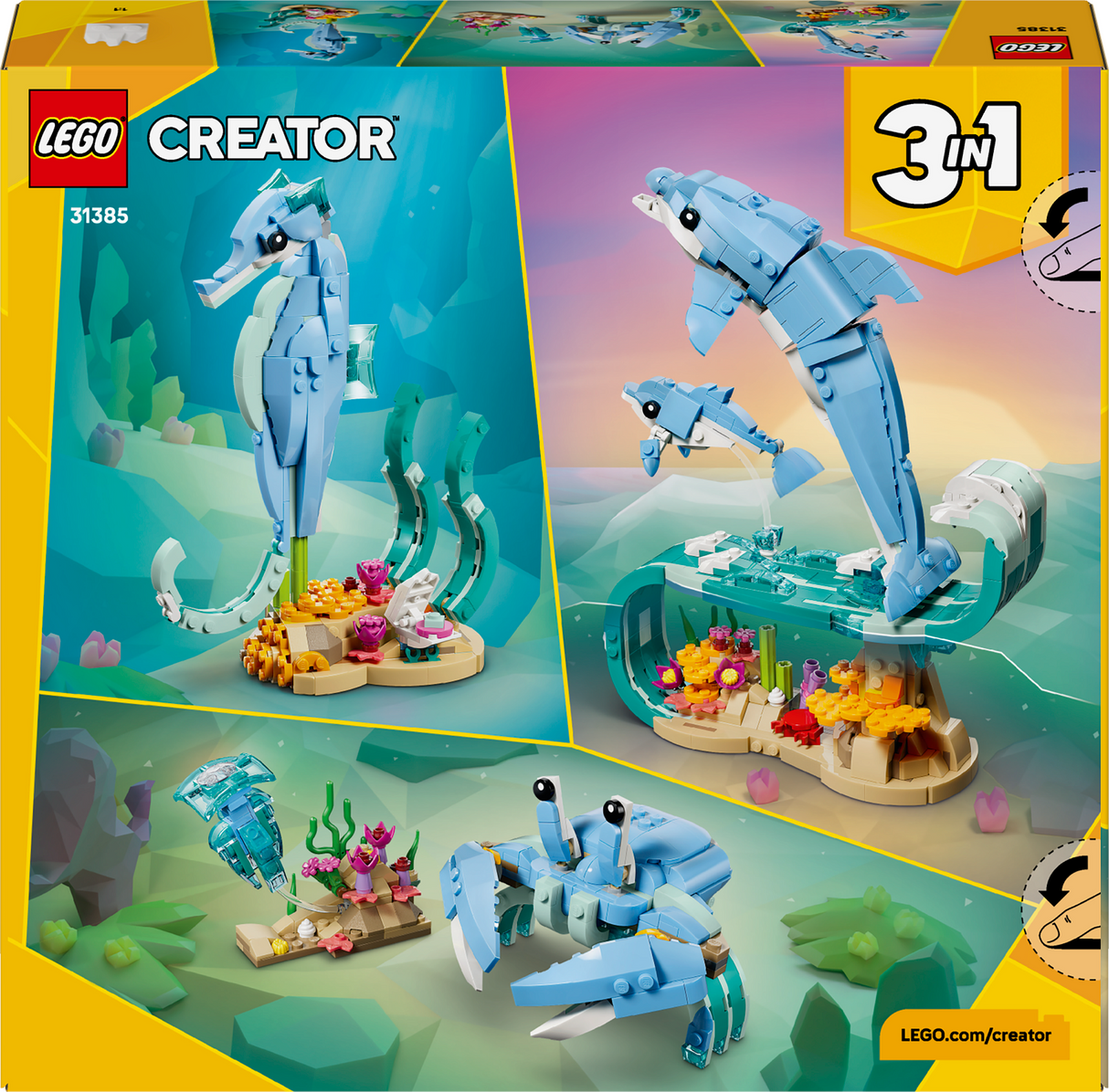 LEGO Creator Mereloomad: ilusad delfiinid 31385L
