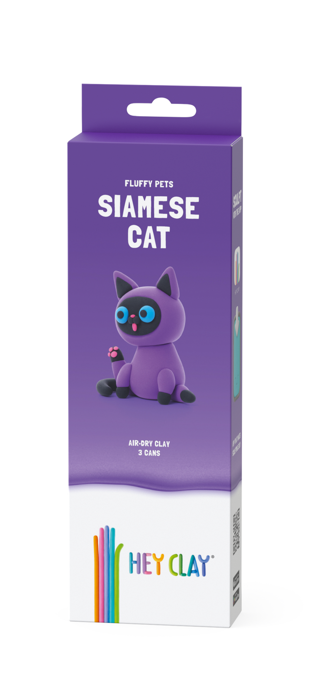 HEY CLAY voolimismass 3 tk: Siiami kass 30112E