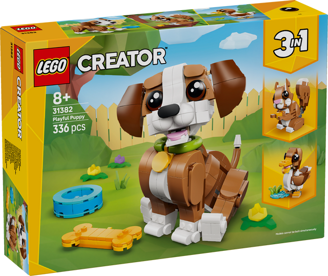 LEGO Creator Armsad loomad: Mänguhimuline kutsikas 31382L