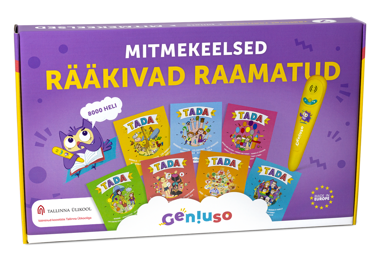 Geniuso TADA rääkivate raamatute põhikomplekt: pliiats ja seitse teemat 045062G