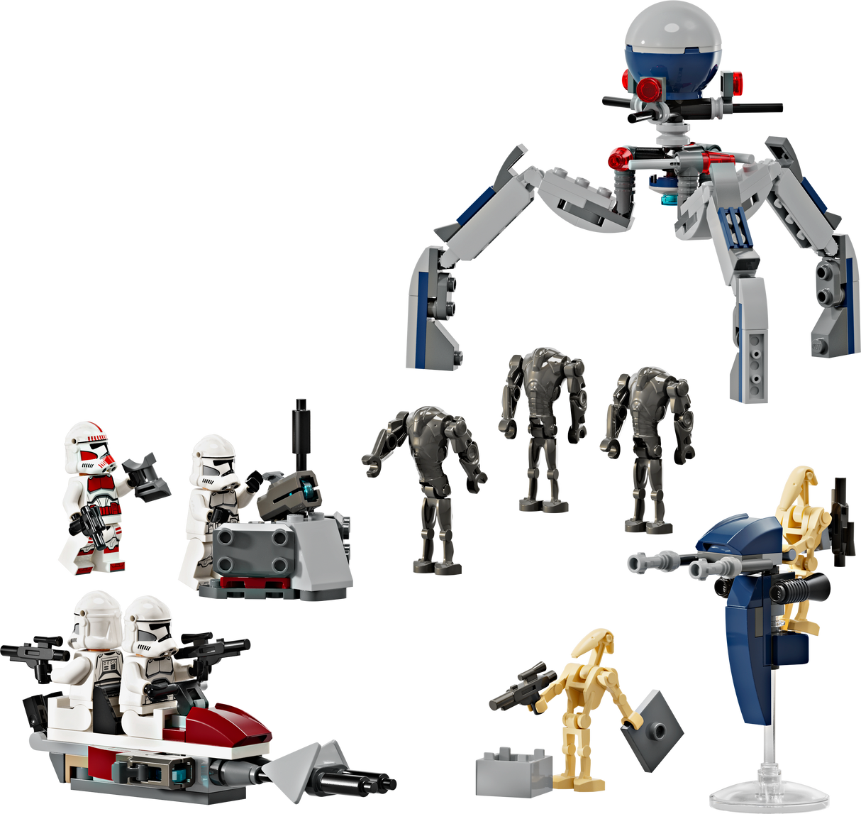 LEGO Star Wars Clone Trooper-i ja Battle Droid-i lahingukomplekt 75372L