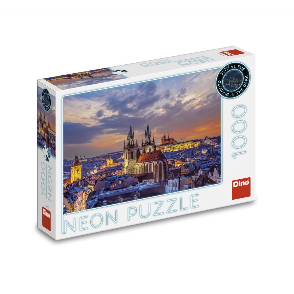 Dino neoonpusle 1000 tk: vaade Praha lossile 54135D