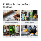 xTool F1 Ultra 20W kiud- ja dioodlasergraveerija: Klass 1 P5010383